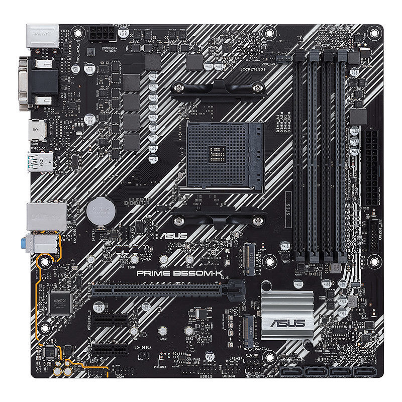 ASUS PRIME B550M-K AMD B550 Stik AM4 micro ATX