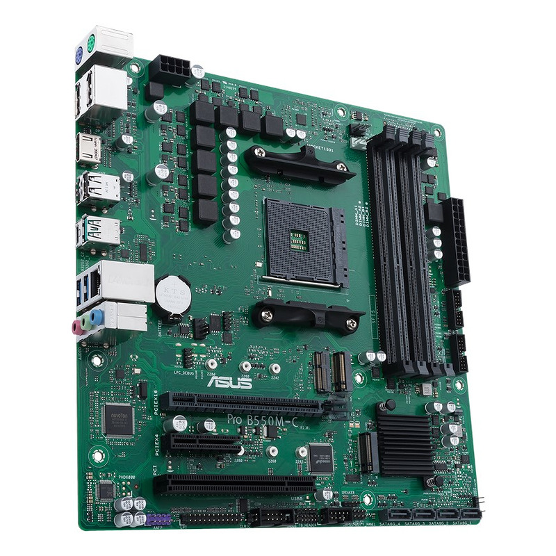 ASUS PRO B550M-C/CSM AMD B550 Stik AM4 micro ATX - Billede 3