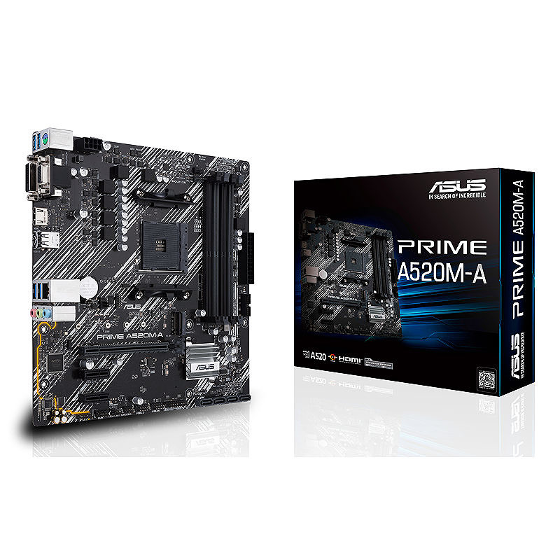 ASUS PRIME A520M-A II/CSM AMD A520 Stik AM4 micro ATX