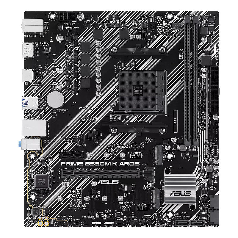 ASUS PRIME B550M-K ARGB AMD B550 Stik AM4 micro ATX - Billede 2