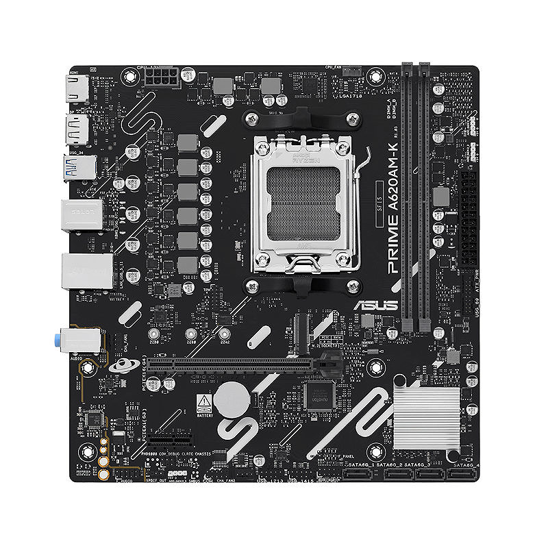 ASUS PRIME A620AM-K AMD A620A Sokkel AM5 micro ATX