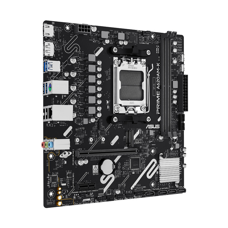 ASUS PRIME A620AM-K AMD A620A Sokkel AM5 micro ATX - Billede 2
