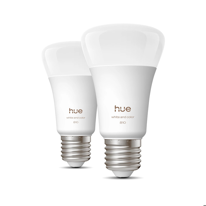 Philips Hue White and Color ambiance A60 - E27 pære - 810 - 2-pak - Billede 2