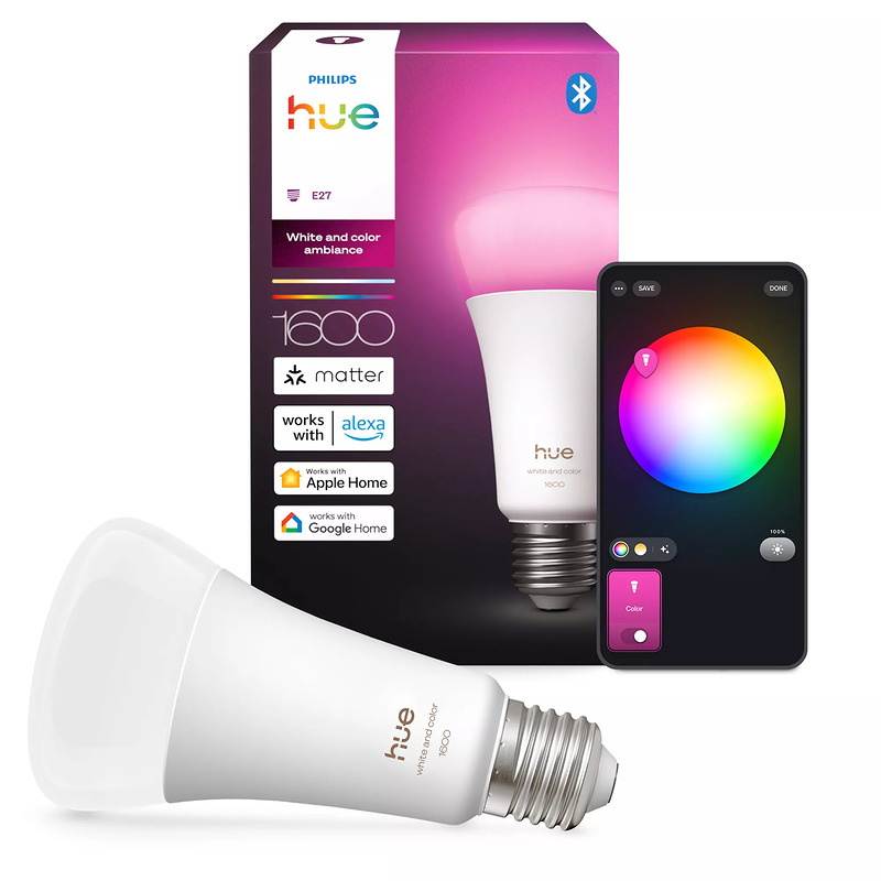 Philips Hue White and Color ambiance A67 - E27 pære - 1600lm - Billede 3