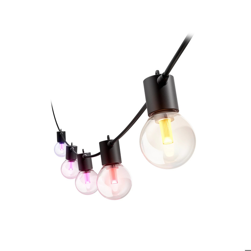Philips Hue White and Color ambiance Festavia Globe lyskæde, 7 m