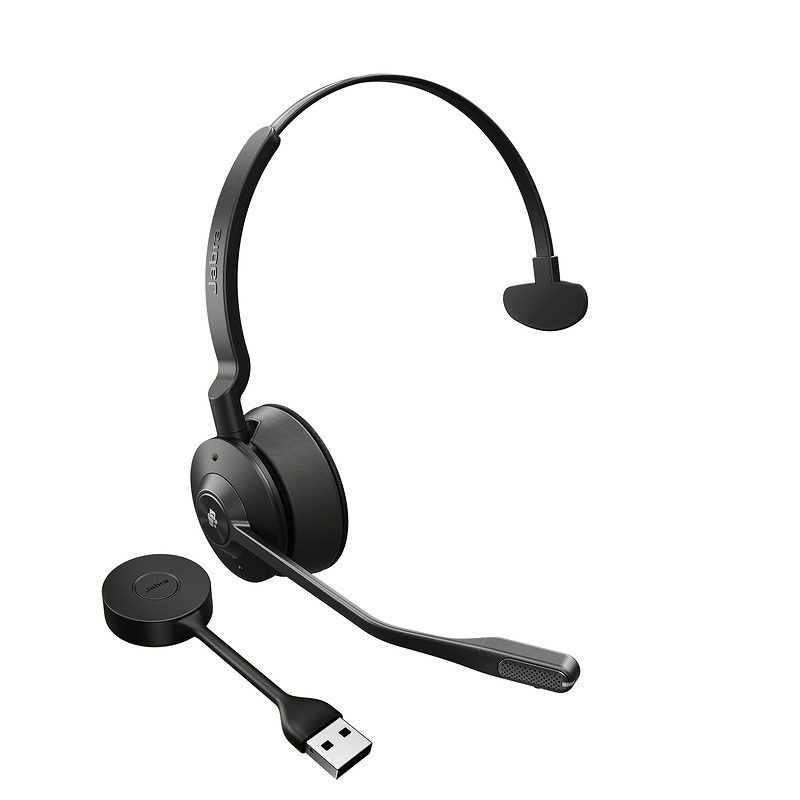 Jabra Engage 55 Headset Trådløs Kontor/Callcenter Sort, Titanium