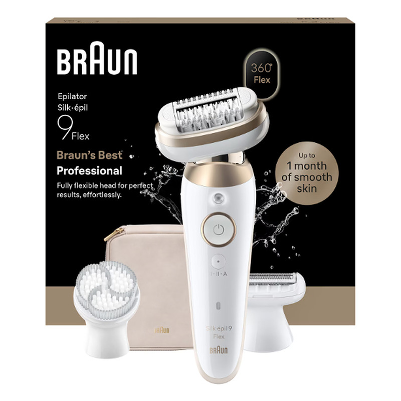 Braun Silk-épil 9 -060 3D 40 pincetter Guld, Hvid