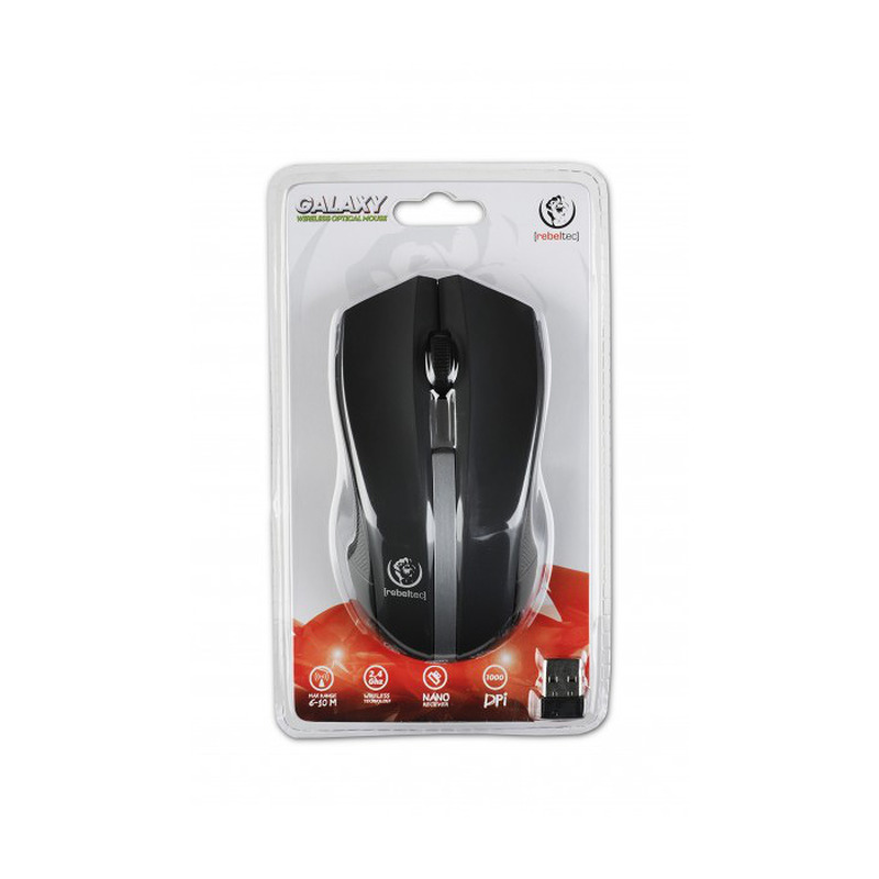 Rebeltec wireless mouse Galaxy black/silver - Billede 3