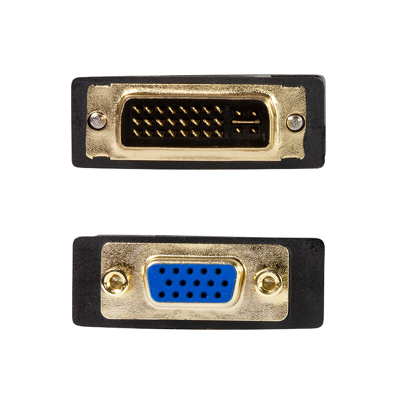 LogiLink AD0001 videokabel adapter VGA (D-Sub) DVI-I Sort - Billede 2