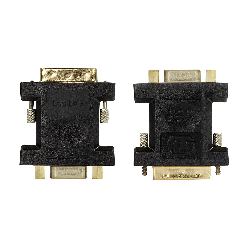 LogiLink AD0001 videokabel adapter VGA (D-Sub) DVI-I Sort - Billede 3