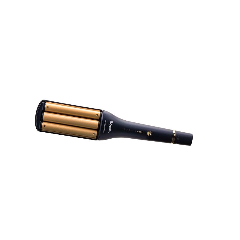 Huslog adjustable hair waver navy blue and gold