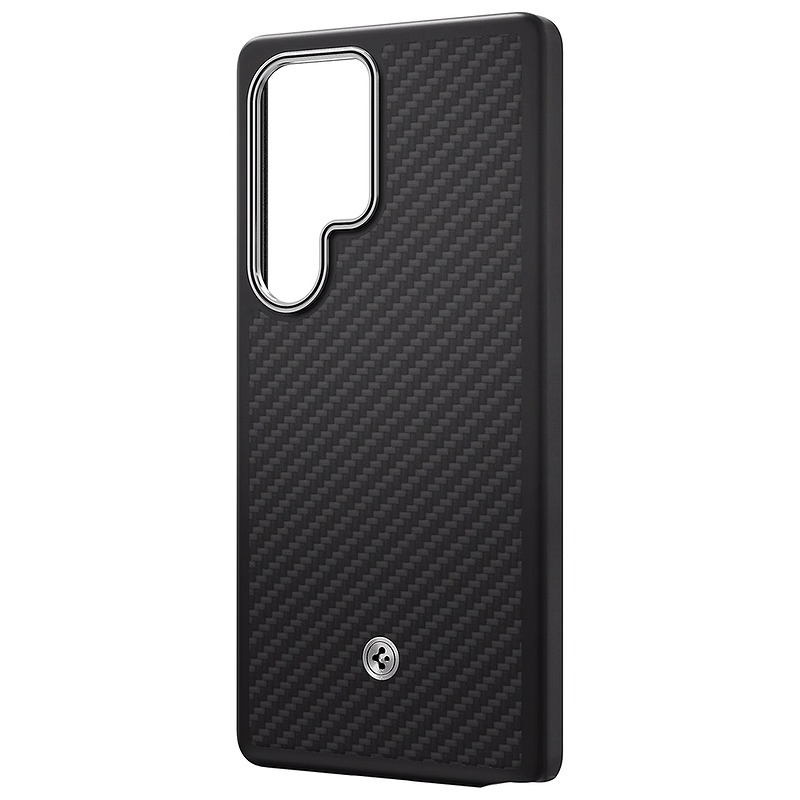 Samsung Enzo Aramid Case for Samsung Galaxy S25 Ultra Black-Silver - Billede 3