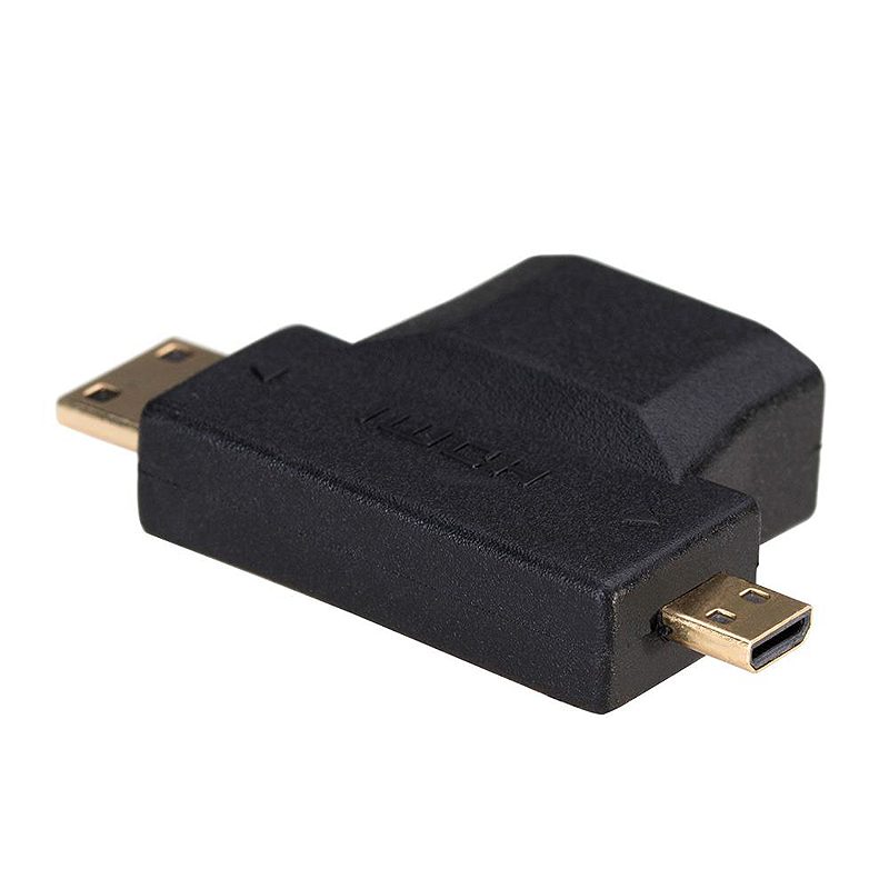 Akyga adapter AK-AD-23 HDMI (f) / mini HDMI (m) / micro HDMI (m) - Billede 2