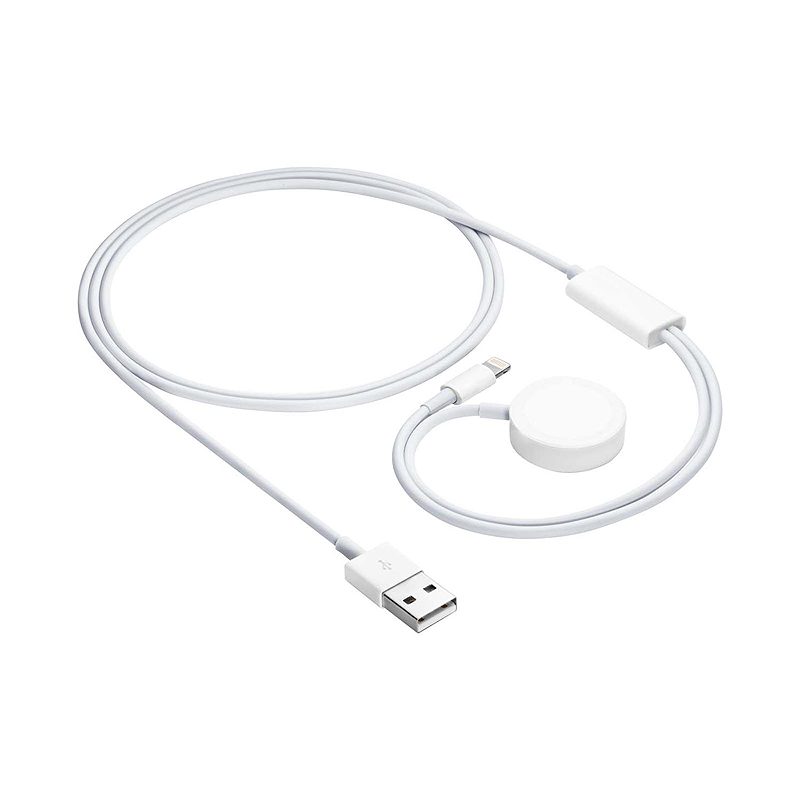 Akyga Charging Cable Apple Watch Ultra 2 / Series 9/8/7/6/5/4/3/2/1 Lightning Connector AK-SW-43 1m