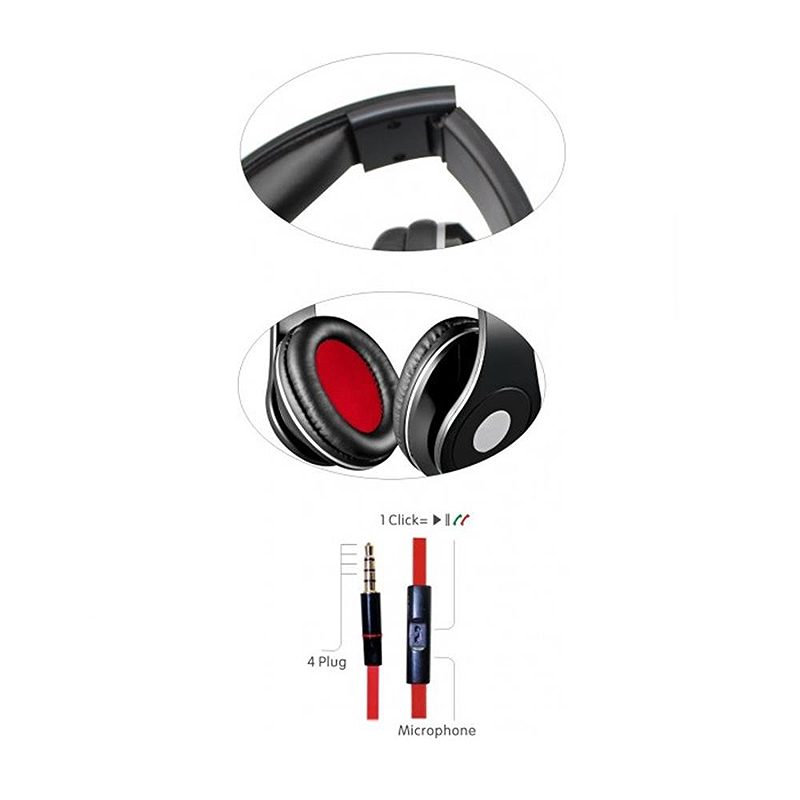 Rebeltec wired headphones AUDIOFEEL2 black - Billede 2