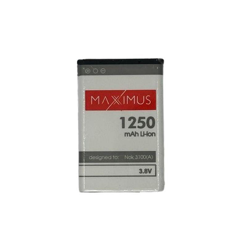 BATTERY MAXXIMUS NOKIA 3100 1250mAh Li-Ion 3650/3100N BL-5C NON-NOKIA MOBILE