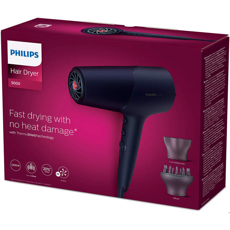 Philips 5000 series BHD510/00 Hårtørrer - Billede 4