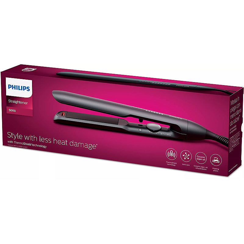 Philips 5000 series BHS510/00 hårstyler Glattejern Varm Sort 1,8 m - Billede 2