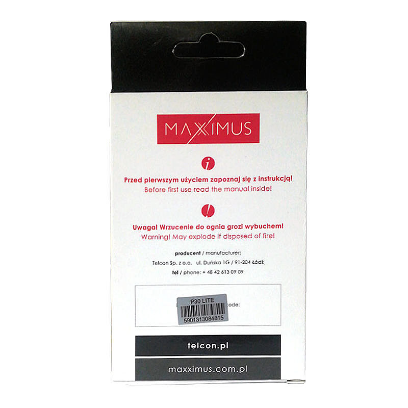 BATTERY MAXXIMUS HUAWEI P30 LITE 3600 mAh Li-Ion, HB356687ECW - Billede 5