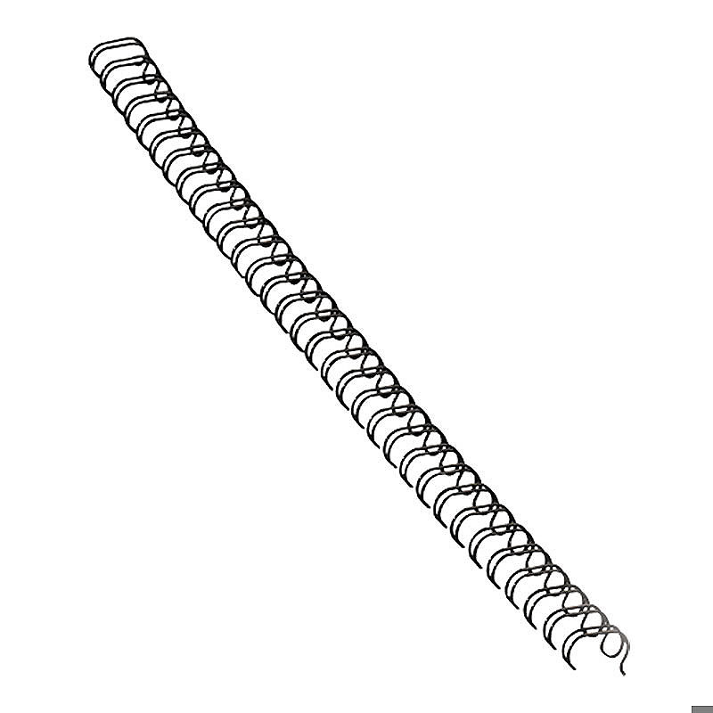 Metal Spiralryg 100st 14mm Sort