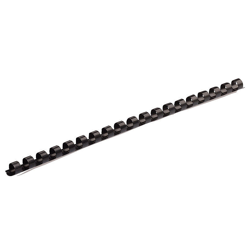 Plast Spiralryg 100st 6mm Sort