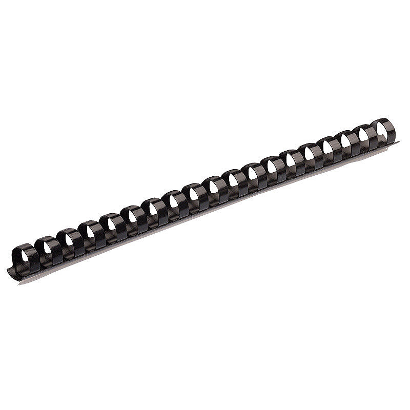 Plast Spiralryg 100st 14mm Sort