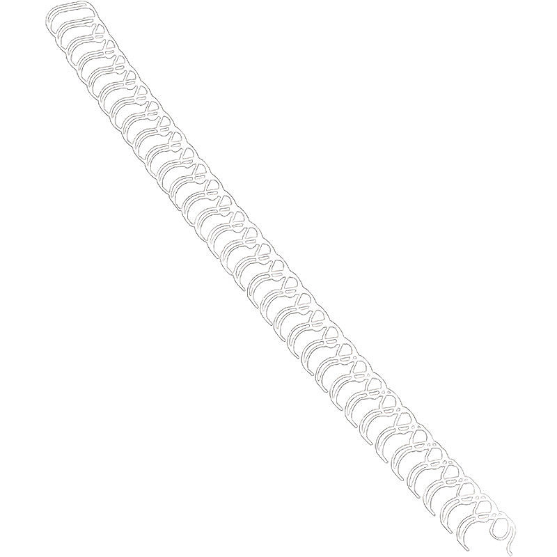 Metal Spiralryg 100st 6mm Hvid