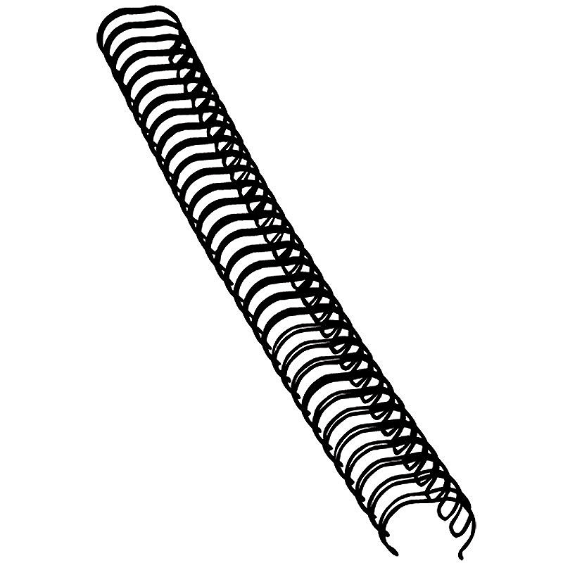 Metal Spiralryg 100st 12mm Sort