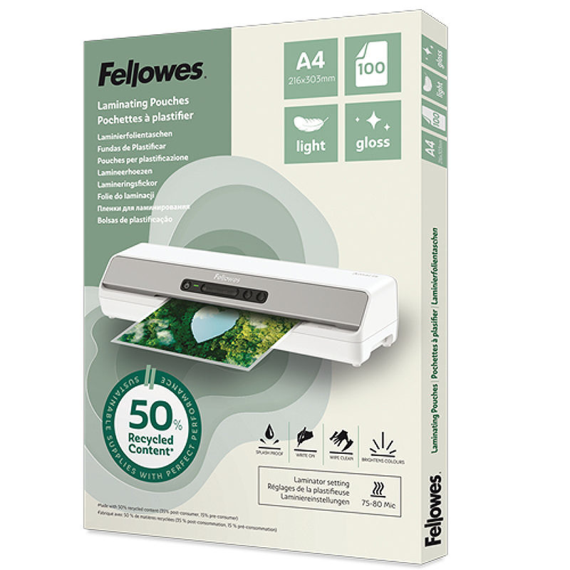 Fellowes 100142987 plastlomme 100 stk