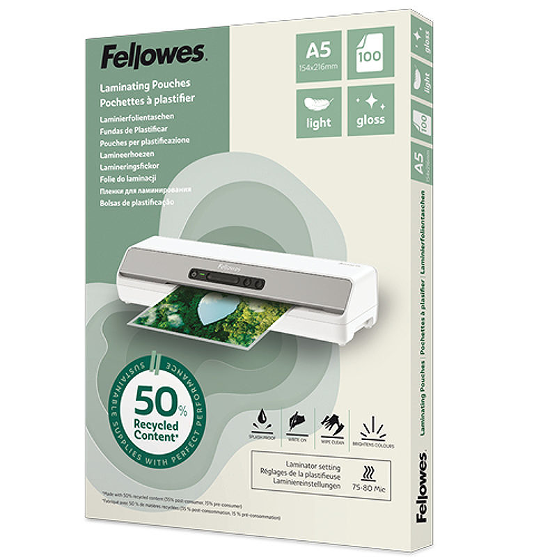 Fellowes 100143440 plastlomme 100 stk