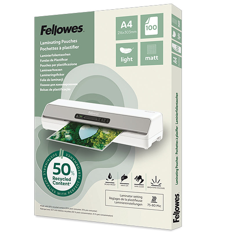 Fellowes 100143435 plastlomme 100 stk