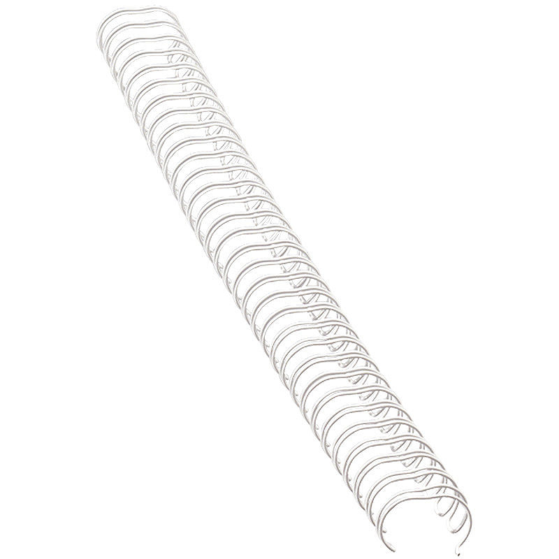 Metal Spiralryg 100st 14mm Hvid