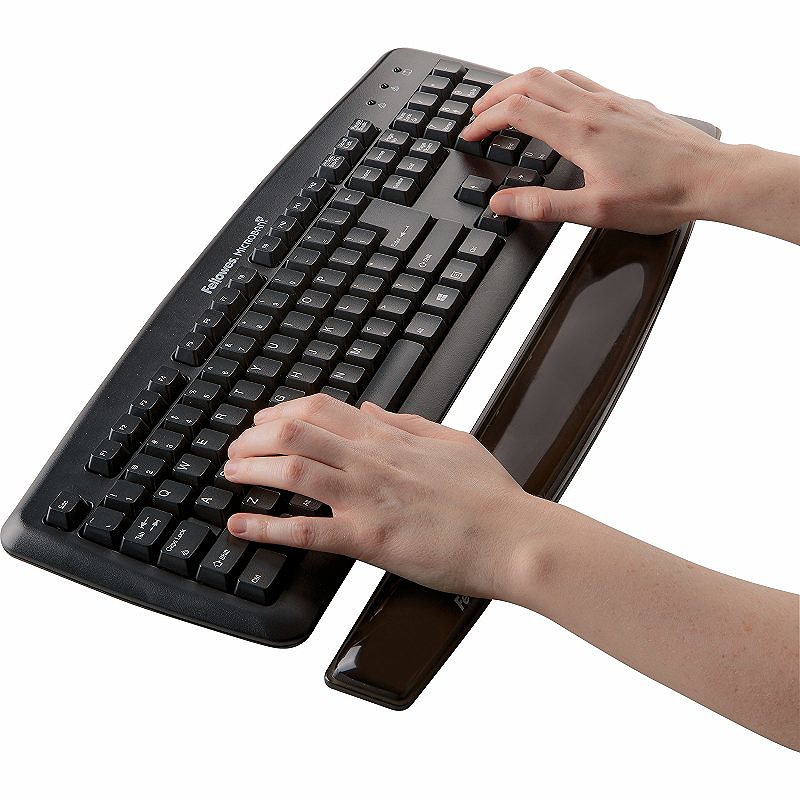 Håndledsstøtte Til Tastatur Crystal Gel Sort