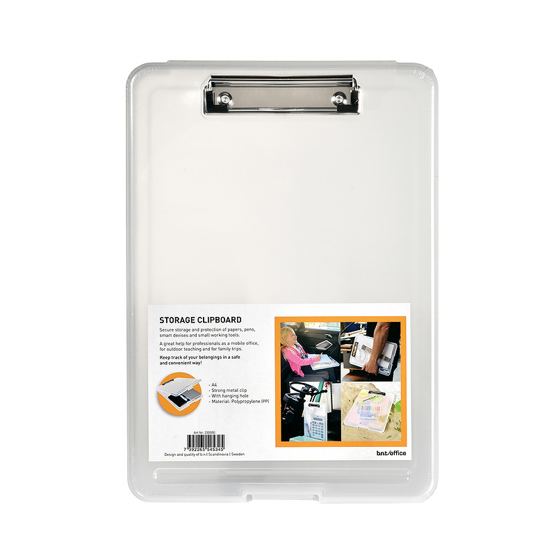 Clipboard A4 Førvaring Transparent - Billede 2