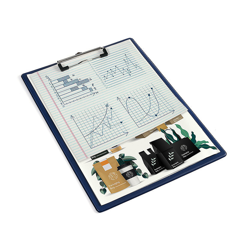 Clipboard A4 Uden Forside Blå