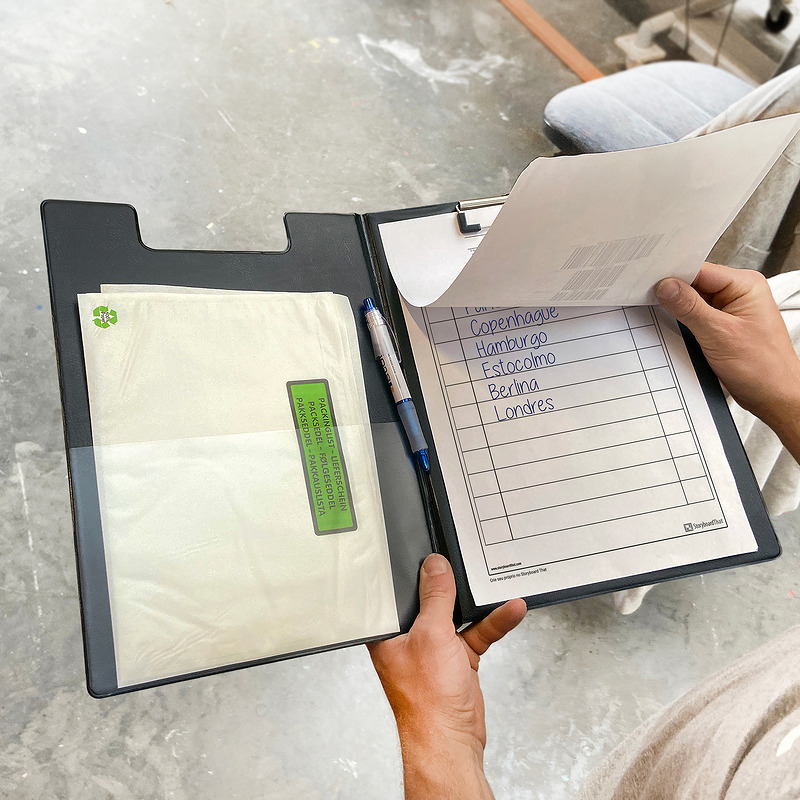 Clipboard A4 med forside Blå - Billede 2