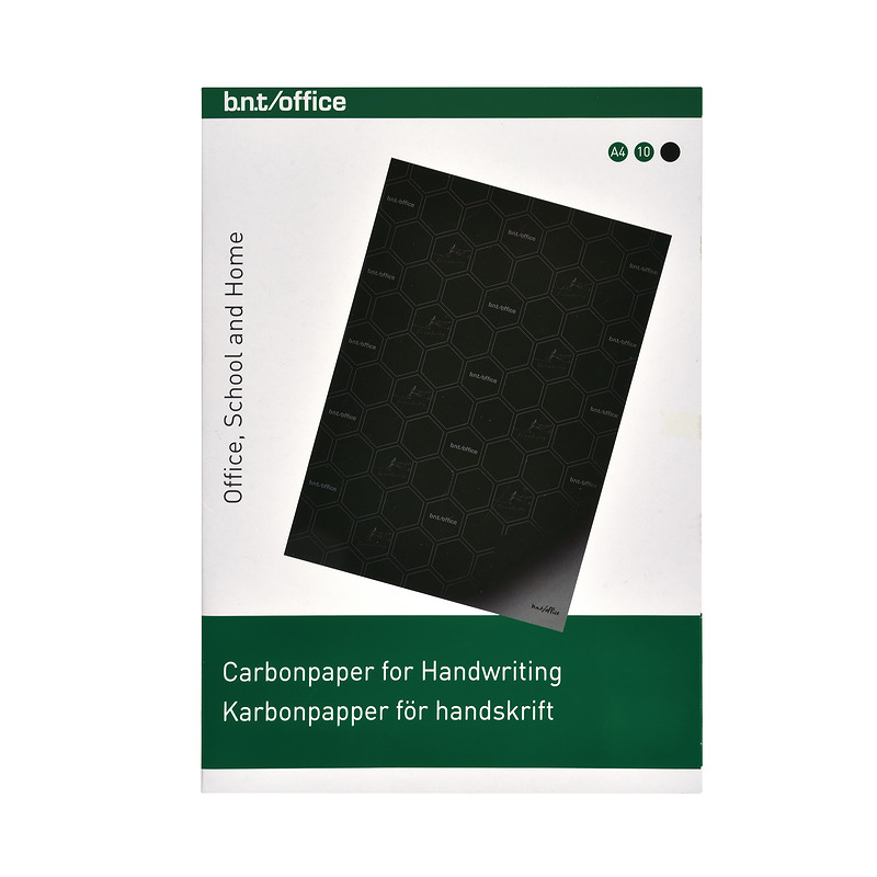 Karbonpapir A4 10 Pakke Sort