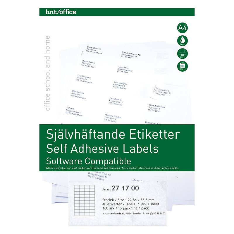 Kopi & Laseretiket 525x2984mm 100 Pack - Billede 2