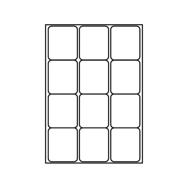 Kopi & Laseretiket 635x72mm 100 Pakk
