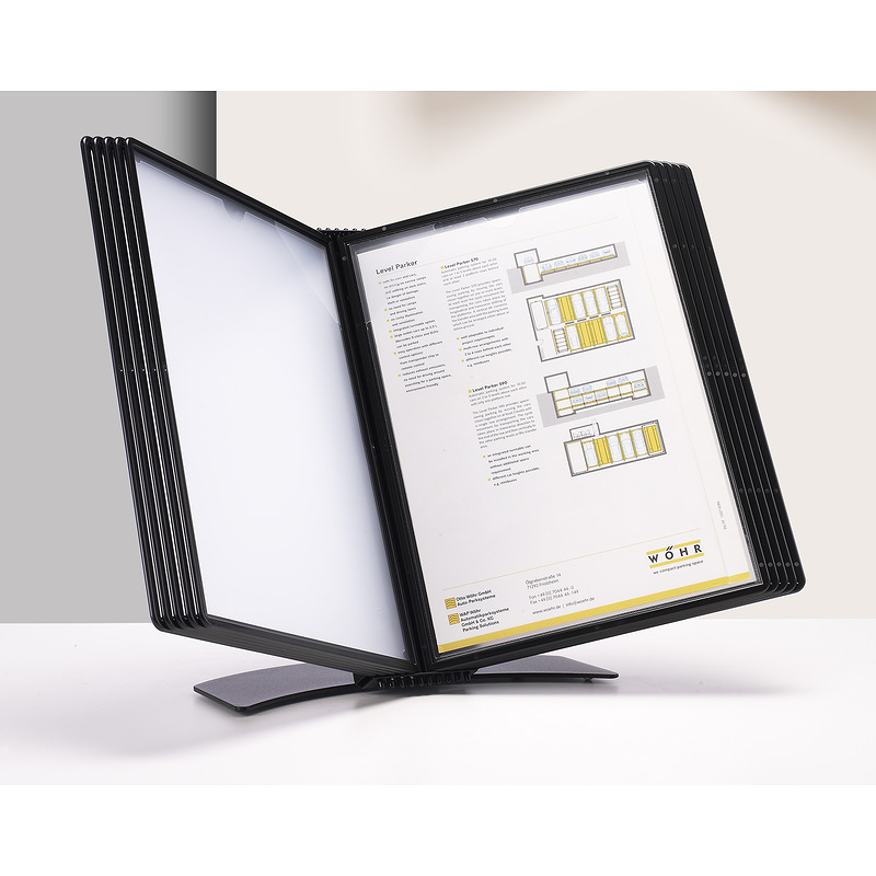 Wera Clickmount Borddisplay A4 for 10 Rammer Sort