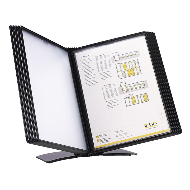 Wera Clickmount Borddisplay A5 for 10 Rammer Sort