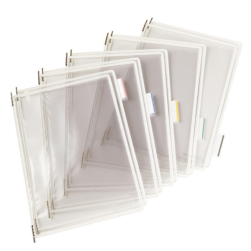 Tarifold Lommer PVC A3 10st Hvid