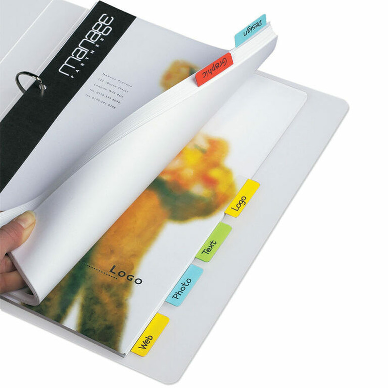 Twin Tabs Index Tabs 40x12 Assorterede Farver 24 stk - Billede 2
