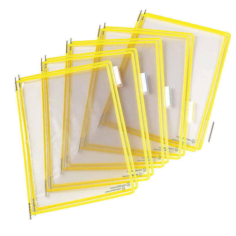 Tarifold Lommer PVC A4 10st Gul