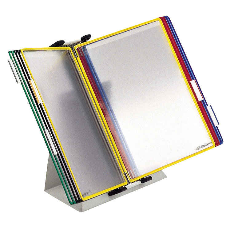 Tarifold Bord Display A4 10 Lommer Assorterede Farver