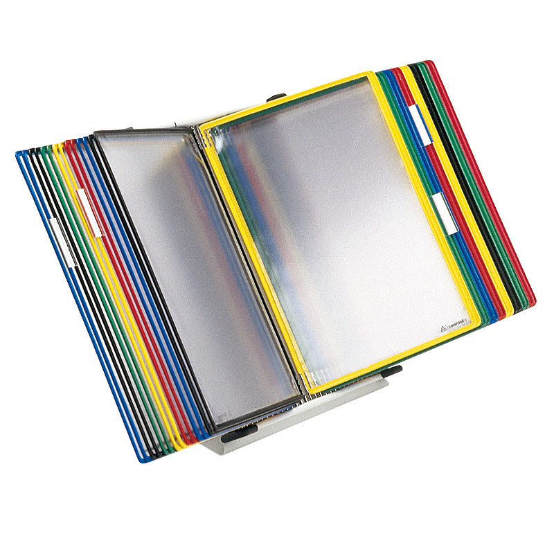Tarifold Bord Display A4 30 Lommer Assorterede Farver