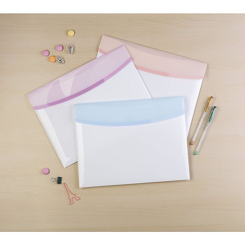 Mapper med Burrebånd A4 Landskab 6 STK Pastel Assorterede farver