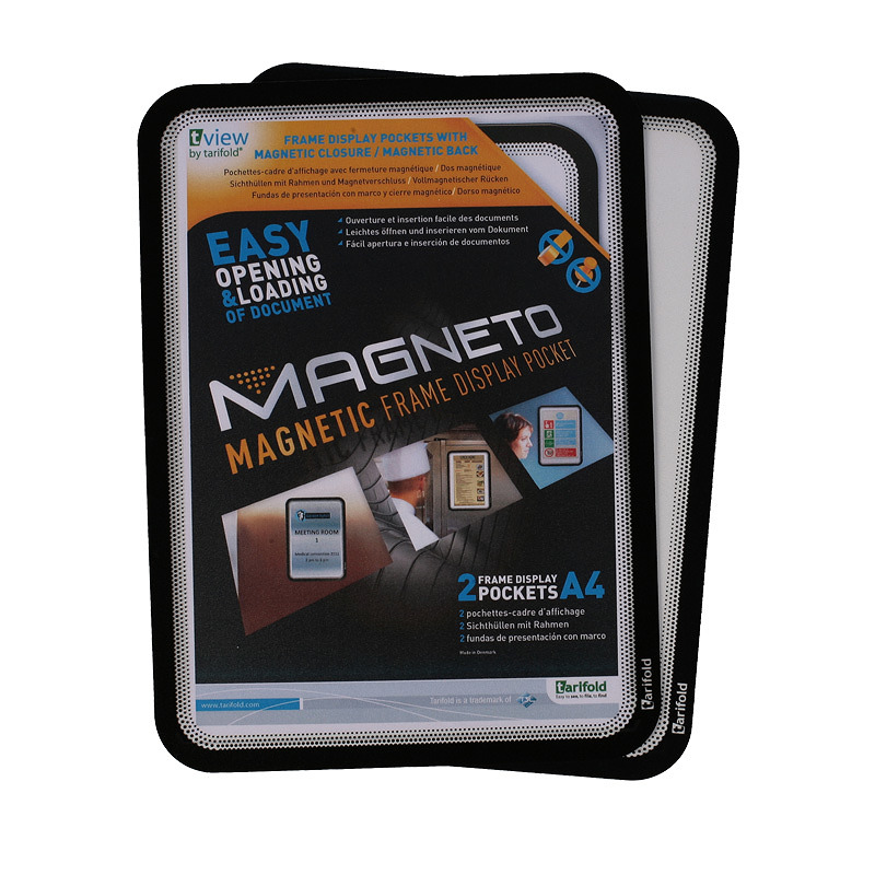 Magneto Ramme med Magnetisk Bagside A4x2 Sort - Billede 4