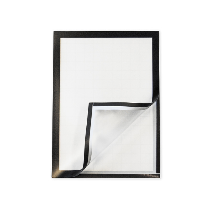 Wera Selvklæbende Flytbar Displayramme A4 2 Pack Sort - Billede 2