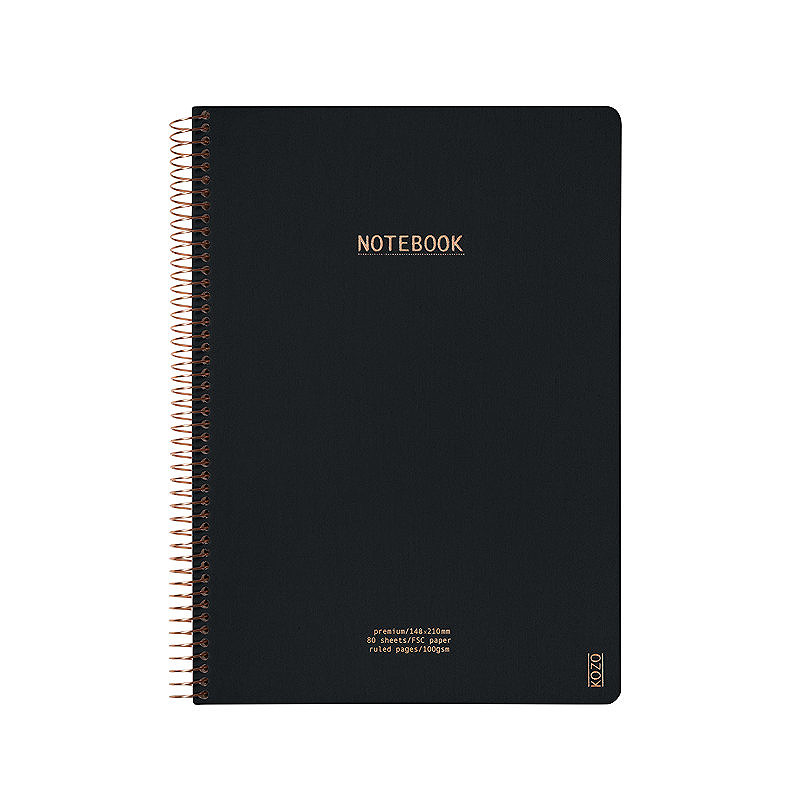 KOZO Notesbog A4 Premium Black - Billede 5